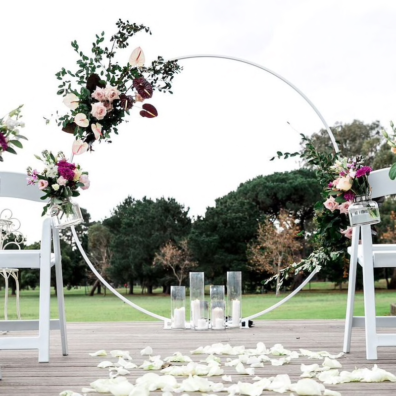 Round Ring Arch White